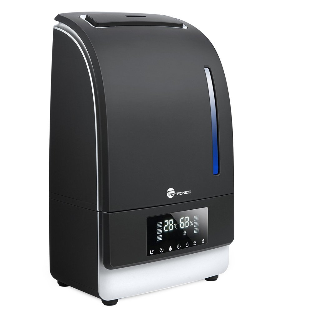 Warm & Cool Mist Humidifier with LED Display, TaoTronics Ultrasonic Air ...