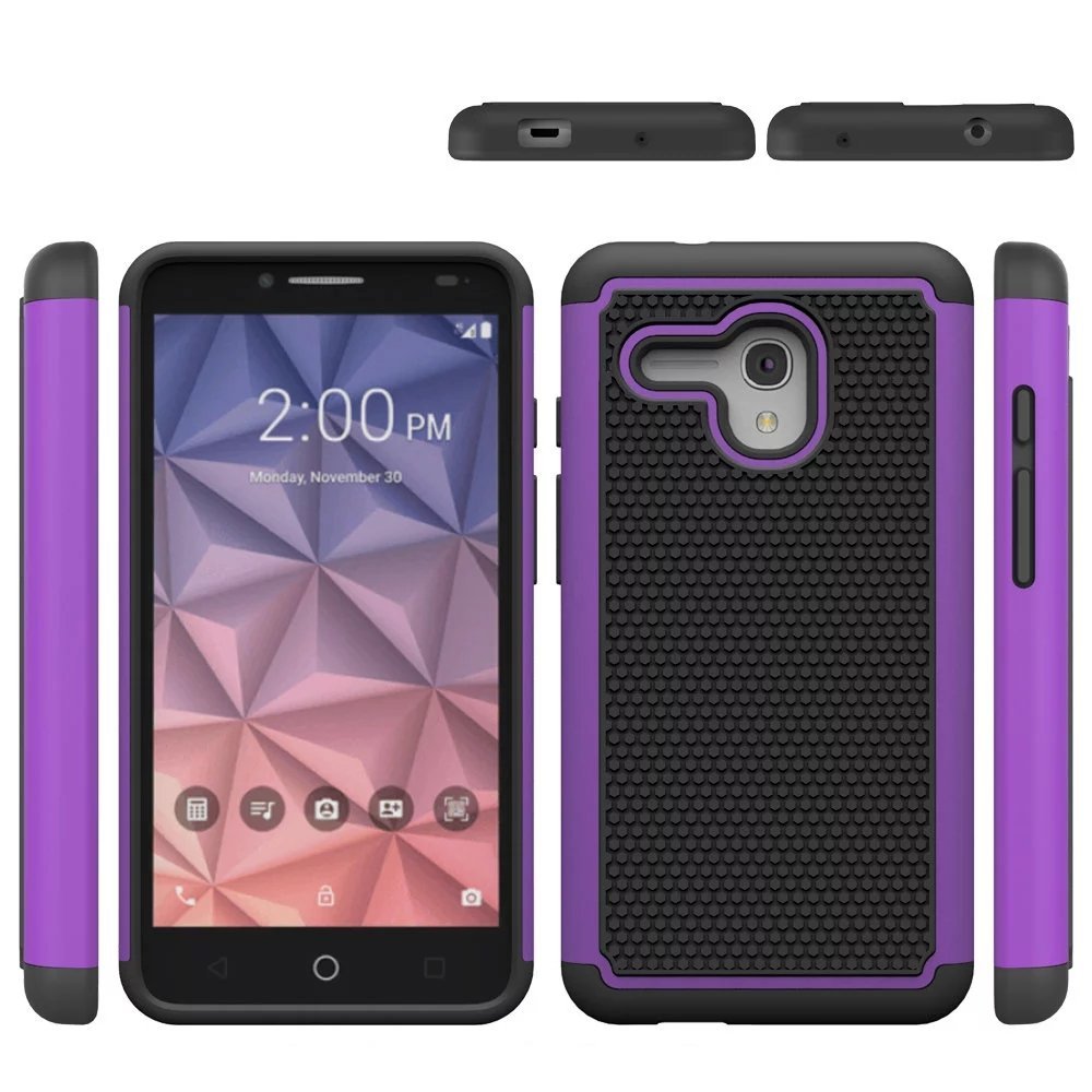 Alcatel OneTouch Fierce XL Case, ARSUE [Shock Absorption] Hybrid Dual ...