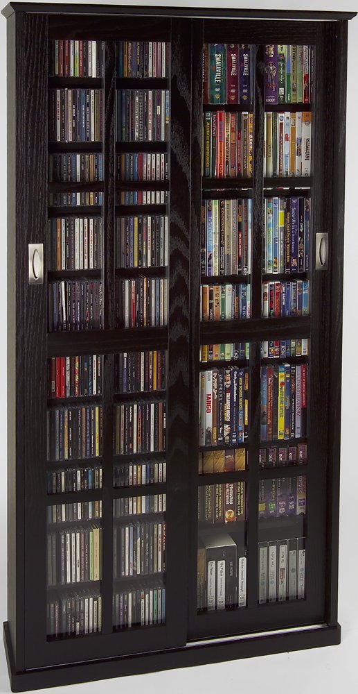 Leslie Dame Ms 700es Mission Multimedia Dvd Cd Storage Cabinet With Leslie Dame Ms 700es Mission Multimedia Dvd Cd Storage Cabinet With Sliding Glass Doors Espresso