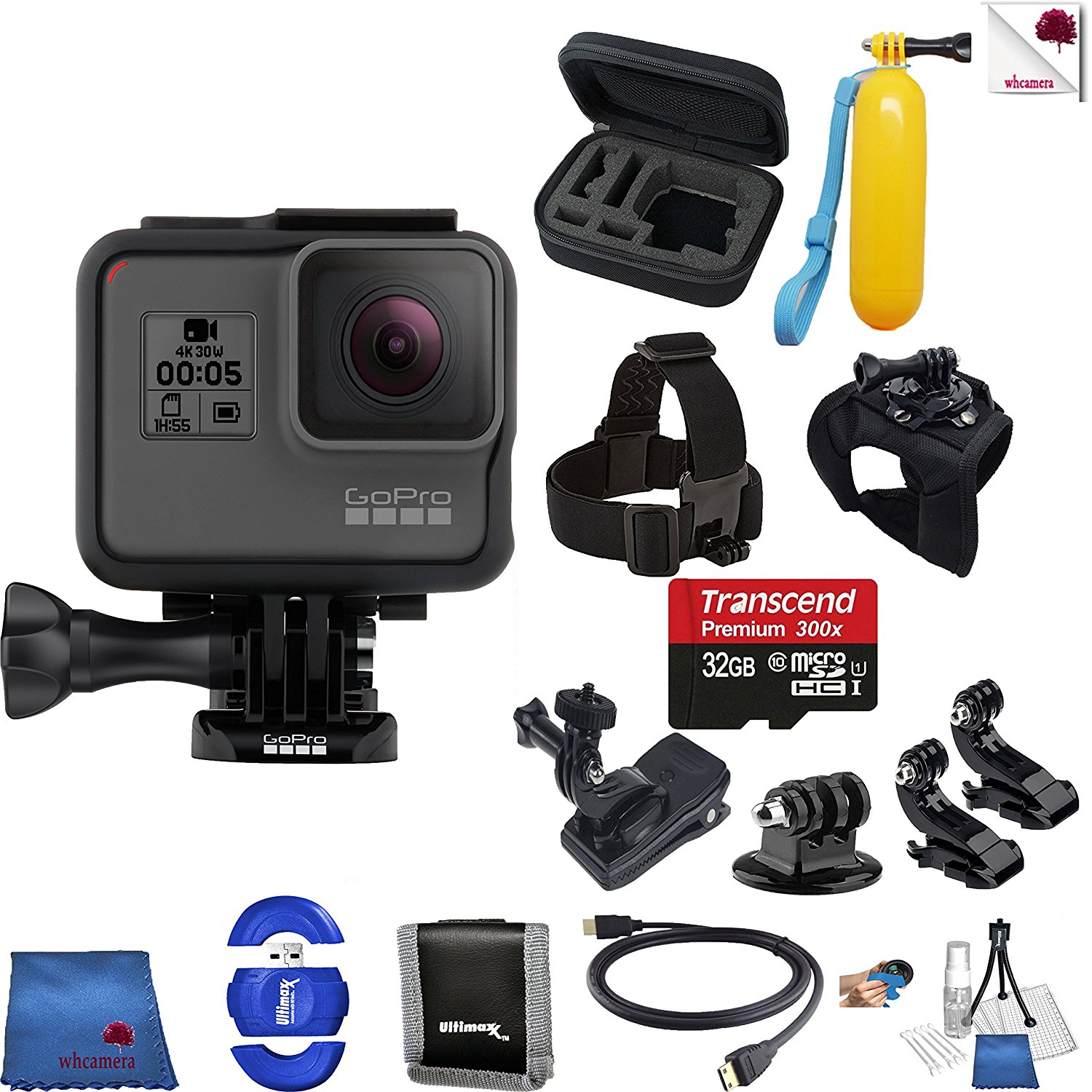 Gopro Hero 5 Black 13 Piece Expedition Bundle Includes: Go Pro Hero5 ...