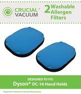 2 Dyson DC16 Washable &amp; Reusable Filters; Designed To Fit All Dyson DC16 Hand-held Vacuums; Compare To Dyson Part... N2