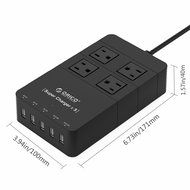ORICO Home/office 6-Outlet Surge Protector Power Strip 5ft Power Cord with 5 Port 40W USB Charger,1700 Joule -... N18