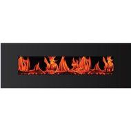 Valencia Widescreen Wall-Mounted Electric Fireplace with Remote Control, Black