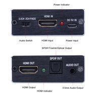 Musou Ultra HD HDMI to HDMI and Optical TOSLINK SPDIF with 3.5mm Stereo Audio Extractor Converter HDMI Audio Splitter... N2