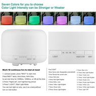500ml Essential Oil Diffuser by Lumanux - Cool Mist Ultrasonic Air Humidifier with 10 Hours Continuous Mist, 4...