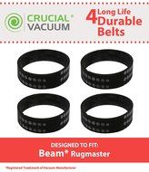 4 Durable Beam Rugmaster Belts, Fits Beam Rugmaster, Butler, Serenity, Advocate &amp; Imperial Vacuums, Compare to...