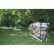 Ironton Steel Wood Rack Log Storage Crib