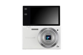 Samsung Multiview MV800 16.1MP Digital Camera with 5x Optical Zoom White N3