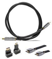Pwr+ Extra Long 12Ft Mini-HDMI-Cable for Nikon-D3200-D3100-D7000-D7100-D800-D90-D700-D4-D610-D5300, COOLPIX-P510... N8