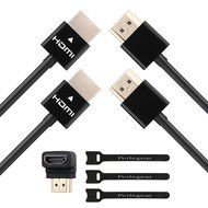 Perlegear Ultra Slim Flexible 10ft HDMI Cable - High speed, 3D, Full 1080P, Ethernet, Audio Return, for HD TV,... N12