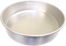 Allied Metal CPH12X1 Heavy Weight Aluminum Straight Sided Pizza/Cake Pan, 12 by 1-Inch