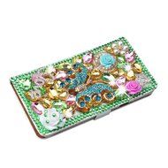 Spritech(TM) PU Leather Bling Phone Case for Samsung Galaxy Grand Prime G530 2015 Edition,Handmade Purple Crystal... N7