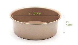 Cake mold with Removable Bottom, Round (8 inches) N6
