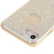 iPhone 7 Case (4.7 inch) - 3 in 1 High Protection Shockproof Soft TPU Rubber Outer Case + Shiny Sparkling PVC... N18
