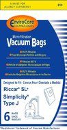 Riccar SL+ &amp; Simplicity Type J Bag for Champ, 6 Bags
