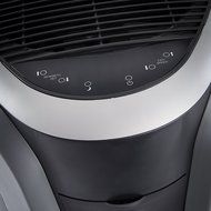 AIRCARE EA1201 Digital Whole-House Console-Style Evaporative Humidifier, Mini, Silver and Black Design N2