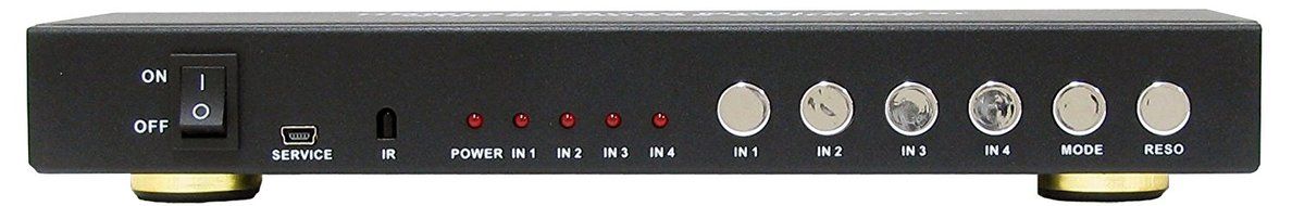 A-NeuVideo ANI-QUAD-MINI HDMI 4x1 Quad Multi-Viewer with Seamless Switcher and Cat6 Extender N4