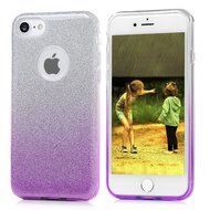 iPhone 7 Case (4.7 inch) - 3 in 1 High Protection Shockproof Soft TPU Rubber Outer Case + Shiny Sparkling PVC... N25