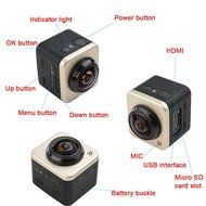 TURNMEON WiFi 360 Degree Panoramic Camera 1920&times;1080 30fps Wireless 360 Lens Action Sports VR Mode 3D Panorama... N5