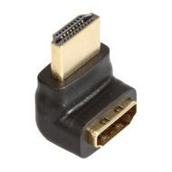 LINESO 3PCS HDMI Right Angle Adapter Male to Female With Gold-Plated (HDMI 90 Degree) N12
