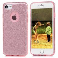 iPhone 7 Case (4.7 inch) - 3 in 1 High Protection Shockproof Soft TPU Rubber Outer Case + Shiny Sparkling PVC... N34