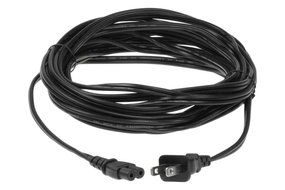20ft 18 AWG 2-Slot Non-Polarized Power Cord (IEC320 C7 to NEMA 1-15P) N5