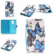 LG K7 Case,LG Tribute 5 Case,Yaheeda [3D Colored Drawing] [Flip Fit] Premium PU Leather Card-Slots Cash-Slots... N11
