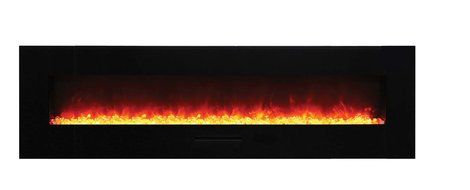 Amantii Wall Mount / Flush Mount Series Electric Fireplace with Ember Media Kit, 72 Inch N2