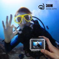Pictek Waterproof Case for Action Camera, Replacement Underwater Protective Housing Case Up to 98FT(30 Meters)... N5