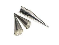 Set of 6 Cream Horn Cases Forms Pastry Dessert Stainless Steel Mold NEW