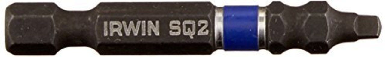 Irwin Tools 1837476 Impact Performance Series Square Recess Power Bit #1 (2 Pack), 6 by Irwin Tools