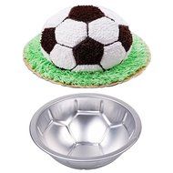 inkint Novelty Bakeware Soccer Ball Shape Aluminum Alloy Baking Molds Fondant Cake Baking Pan Cake Decorating... N4