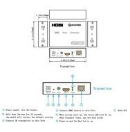 FARSTRIDER HDMI Extender over TCP/IP Ethernet Over Single Cat5e Cat6 Cable Up to 400ft(120m) with IR,1080p,3D... N4