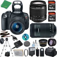 Canon T5i Camera with 18-55mm IS STM + 55-250mm STM Lens + 2pcs 16GB Memory + Case + Memory Reader + Tripod +...