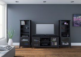 Nexera Tuxedo TV Stand 203106, 58-Inch, Black N9