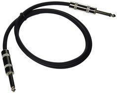 Seismic Audio - SASTSX-3 - 3 Foot TS 1/4" Guitar, Instrument, or Patch Cable Black