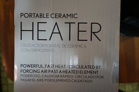 Intertek 1500 Watt Ceramic Electric Portable Heater (Black) N8