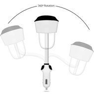 Yijiagou Adjustable Car Charger Humidifier Aromatherapy Essential Oil Diffuser Air Purify With One USB Charging...