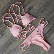 HOT Sale!Canserin Women Sexy Brazilian Push Up Padded Bikini Set N4