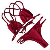 HOT Sale!Canserin Women Sexy Brazilian Push Up Padded Bikini Set N6