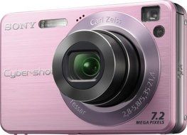 Sony Cybershot DSCW120 7.2MP Digital Camera with 4x Optical Zoom with Super Steady Shot (Silver) N14