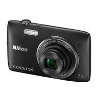 Nikon Coolpix S3400 16 MP Digital Camera with 7x Optical IS Zoom, 2.7-Inch LCD (Red)