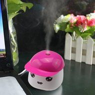 AGPtek&reg; Cute Mini USB Air Mist Humidifier for Bedrooms, Living Rooms,Car,Home and Office - Pink