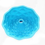 X-Haibei Jubilee Bundt Cake Pan Bread Gelatin Jello Baking Silicone Mold Dia. 8.3inch N2