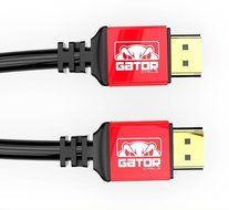 Gator Cable 10 feet Red HDMI 2.0 cable with durable and rugged aluminum housing case and Ultra High Speed bidirectional... N2