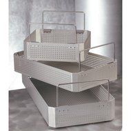 Medline WGN33P80A Aluminum Instrument Sterilization Trays, 1/2