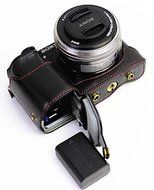 xhorizon TM FL1 Full Protection Bottom Opening Version Protective Leather Camera Case Bag with Tripod Design for... N56