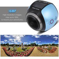 Andoer 360 Degree Wifi 2448P 30FPS 16M Fisheye Film Source Panorama Camera for Virtual Glasses VR Action Sports... N28