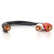 C2G / Cables To Go 03161 6in Value Series One RCA Mono Male to Two RCA Stereo Male Y-Cable N2