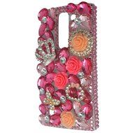 Spritech(TM) Bling Clear Phone Case For LG spirit h440 C70/LG Escape 2/LG Logos/LG Spirit 4G LTE,3D Handmade Rose... N7